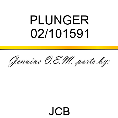 PLUNGER 02/101591