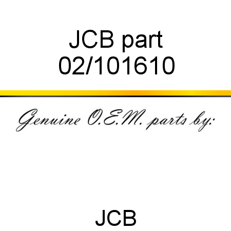 JCB part 02/101610