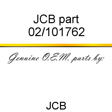 JCB part 02/101762