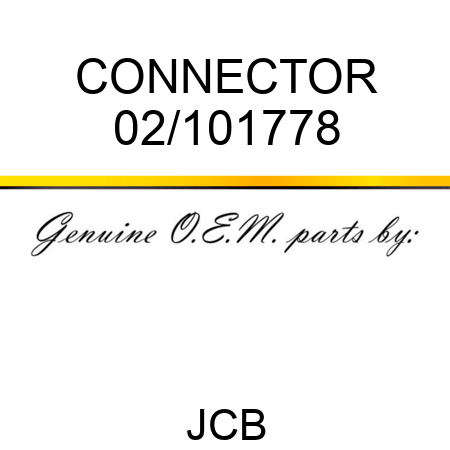 CONNECTOR 02/101778