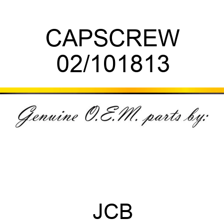 CAPSCREW 02/101813