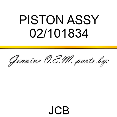 PISTON ASSY 02/101834