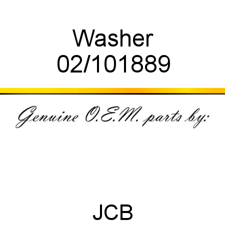 Washer 02/101889