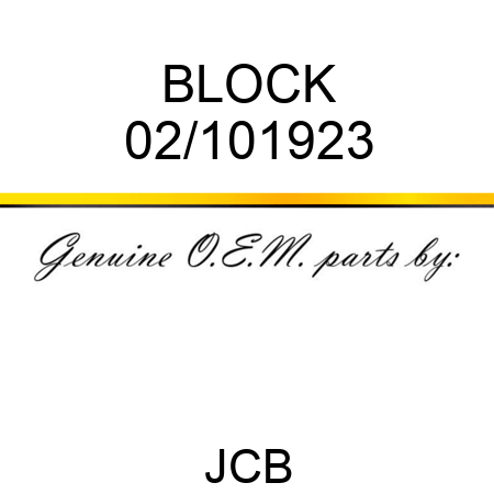 BLOCK 02/101923