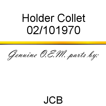 Holder, Collet 02/101970