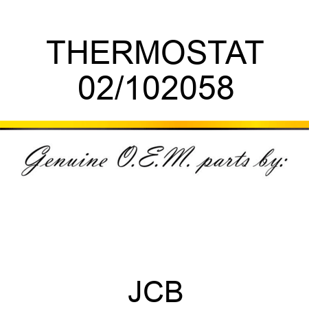 THERMOSTAT 02/102058