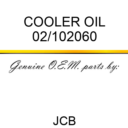 COOLER OIL 02/102060