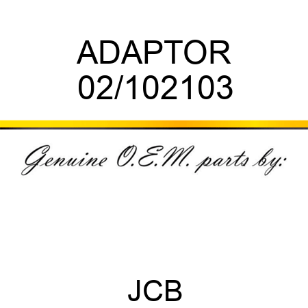 ADAPTOR 02/102103