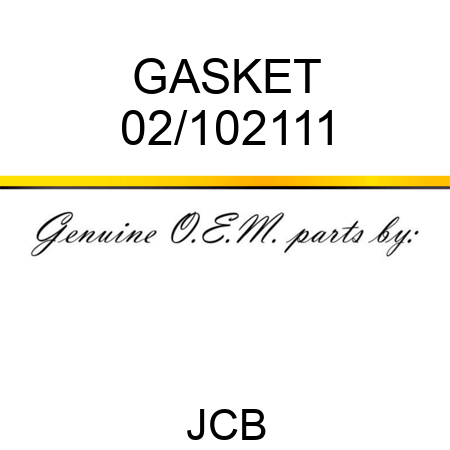 GASKET 02/102111