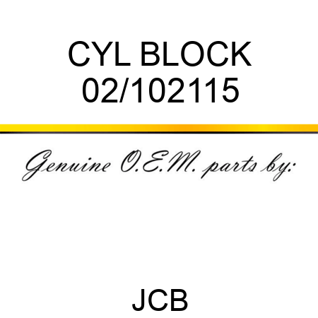 CYL BLOCK 02/102115