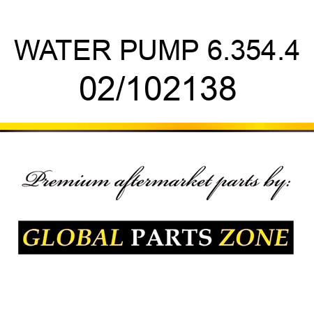 WATER PUMP 6.354.4 02/102138