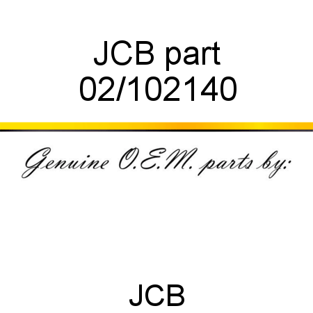 JCB part 02/102140