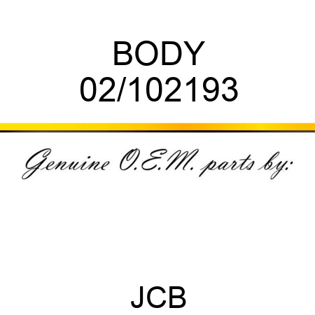 BODY 02/102193