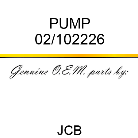 PUMP 02/102226