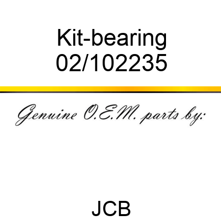 Kit-bearing 02/102235