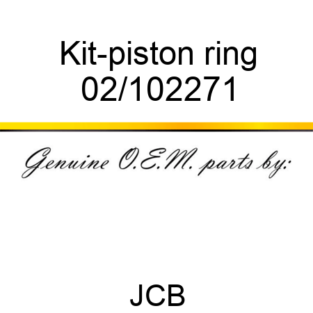 Kit-piston ring 02/102271