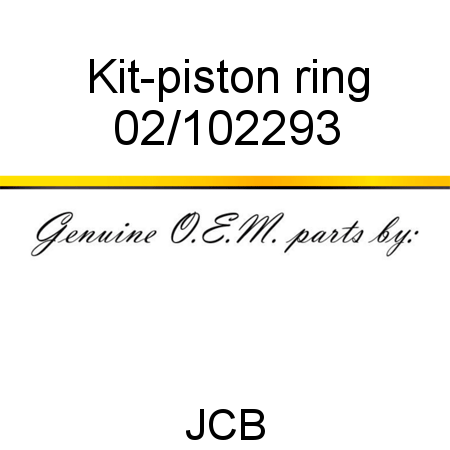 Kit-piston ring 02/102293
