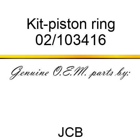 Kit-piston ring 02/103416