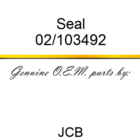 Seal 02/103492