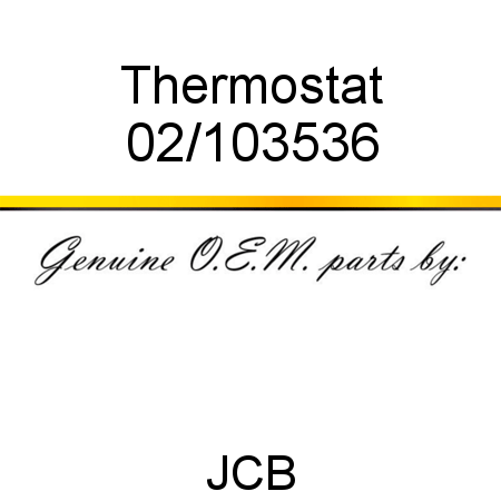 Thermostat 02/103536