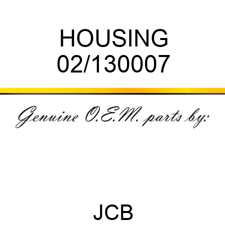 HOUSING 02/130007