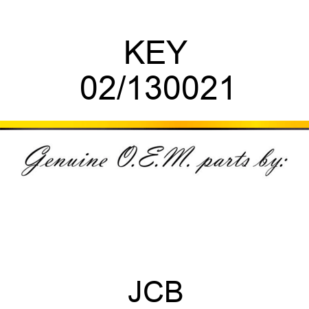 KEY 02/130021