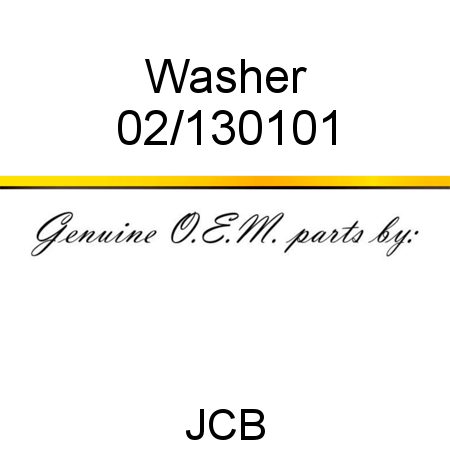 Washer 02/130101