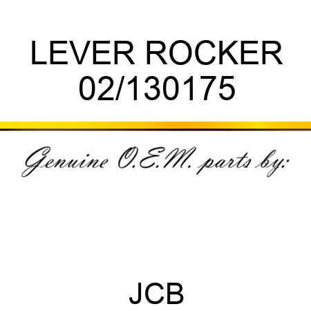 LEVER ROCKER 02/130175