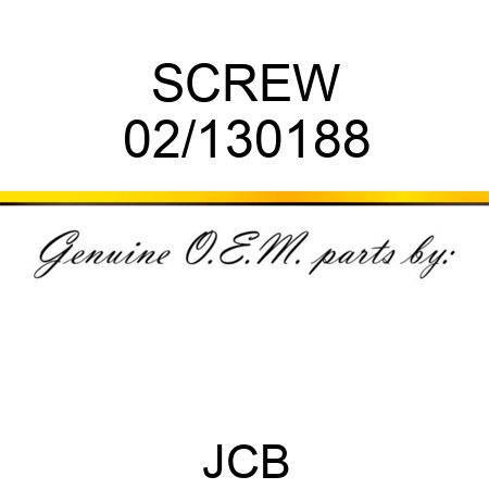 SCREW 02/130188