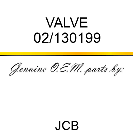 VALVE 02/130199