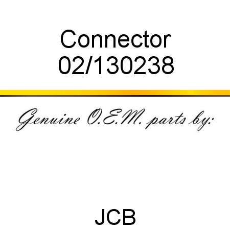 Connector 02/130238