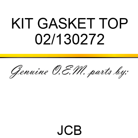 KIT GASKET TOP 02/130272