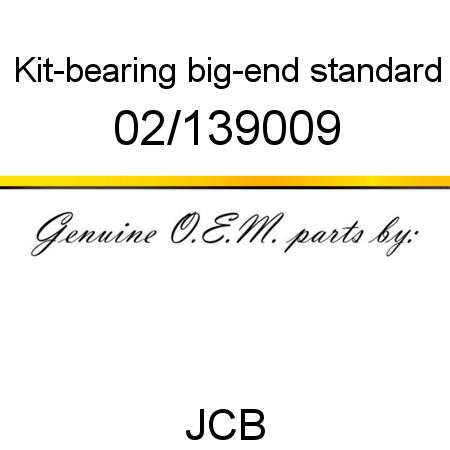 Kit-bearing, big-end, standard 02/139009