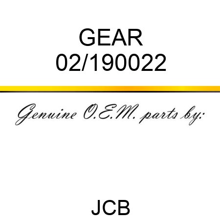 GEAR 02/190022