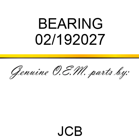 BEARING 02/192027