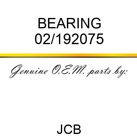 BEARING 02/192075