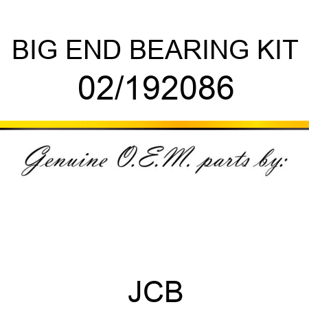 BIG END BEARING KIT 02/192086