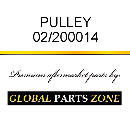 PULLEY 02/200014