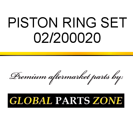 PISTON RING SET 02/200020