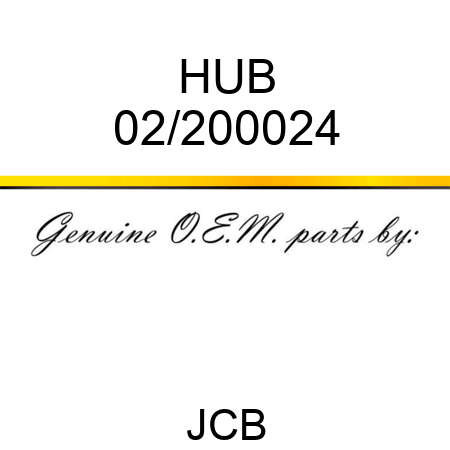 HUB 02/200024