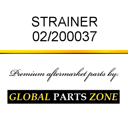 STRAINER 02/200037