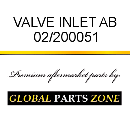 VALVE INLET AB 02/200051