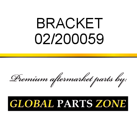 BRACKET 02/200059