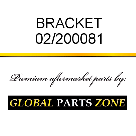 BRACKET 02/200081