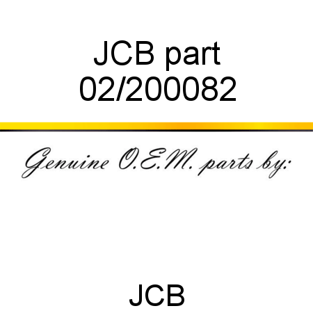 JCB part 02/200082