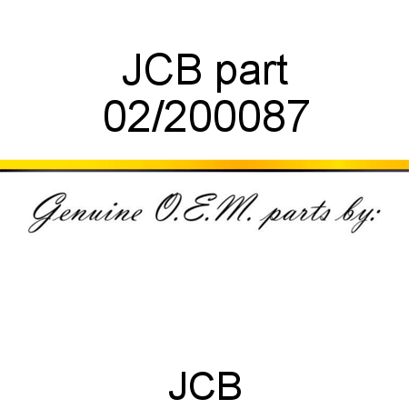 JCB part 02/200087