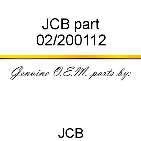 JCB part 02/200112