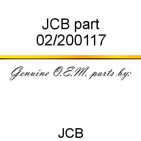 JCB part 02/200117