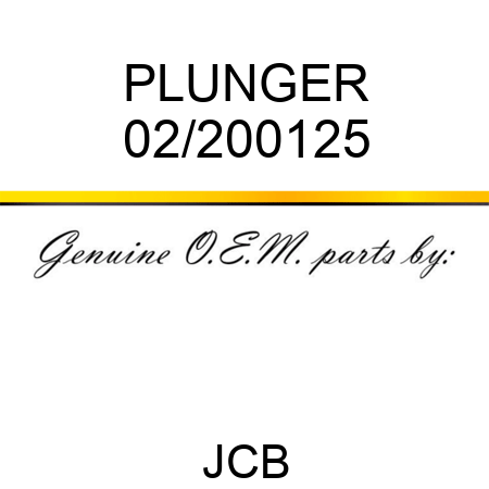 PLUNGER 02/200125