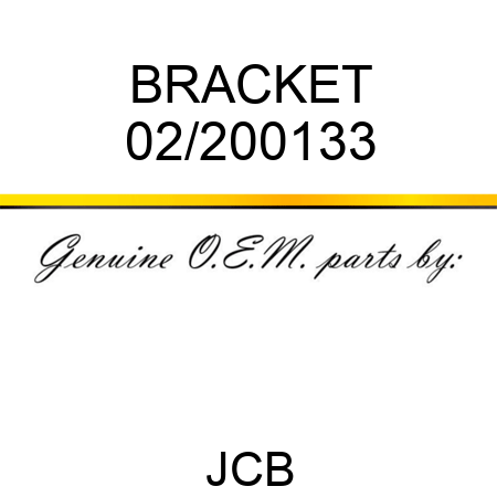 BRACKET 02/200133